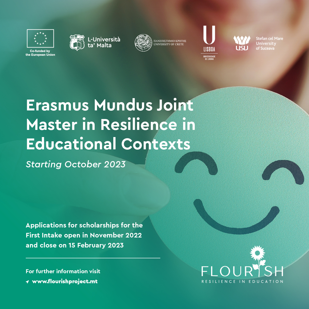 Read more about the article Erasmus Mundus Joint Master in Resilience in Educational Contexts